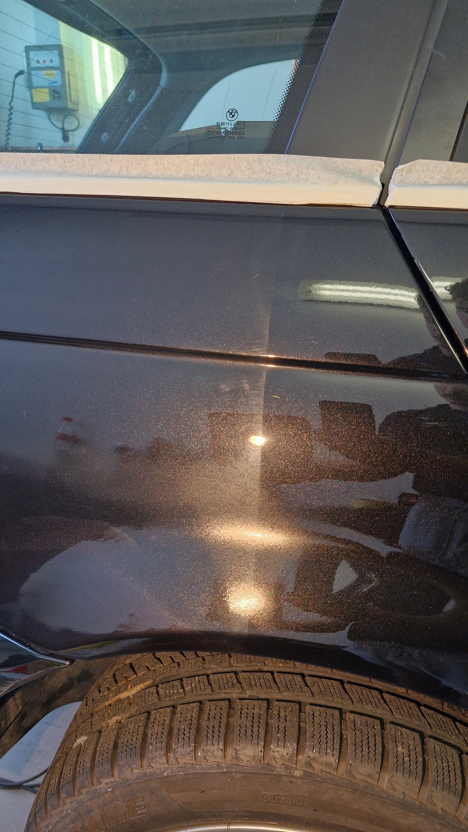 Lack-Detail mit Reflexion